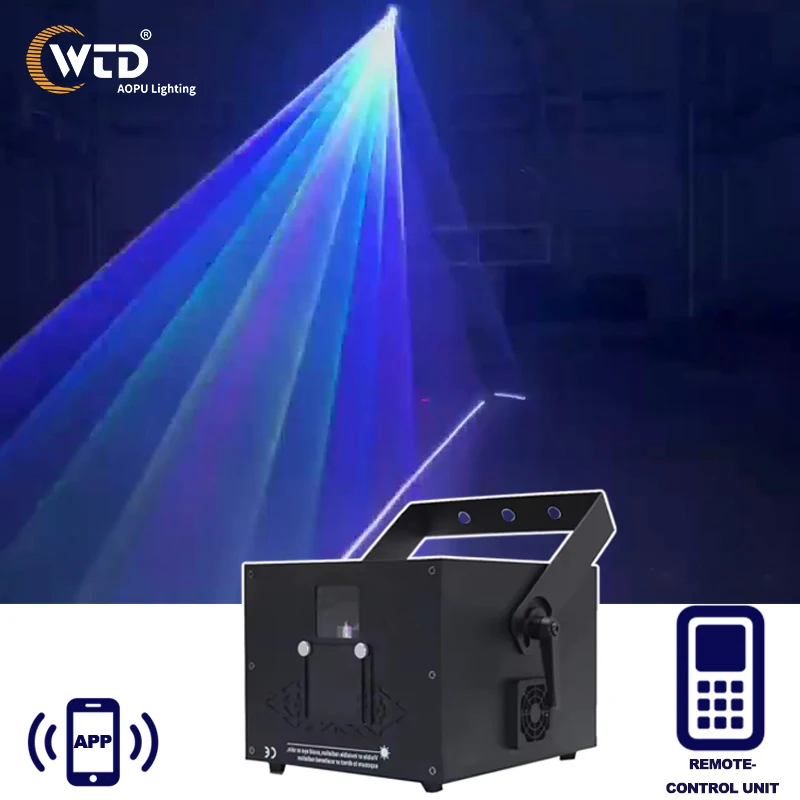 

AOPU Full Color 3W 5W Laser Light RGB Animation Laser Light DJ Laser Light for Wedding Party Event Decoration