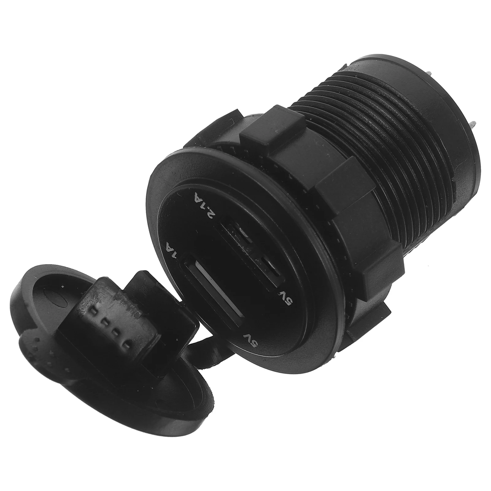 

Dual USB Motorcycle Smart Car Accessories 1 Port to 2 for Phone Tablet Voltage Meter Red Color Durable Material Bike