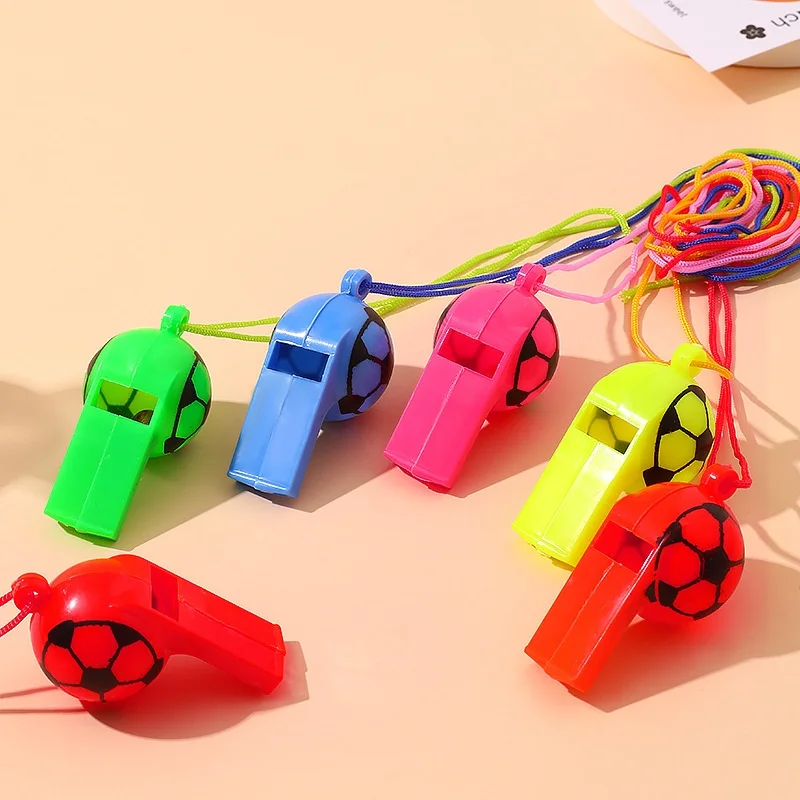10/20Pcs Soccer Party Gifts Whistles Noise Maker Toy Kids Sports Football Theme Birthday Party Favors Pinata Goodie Bag Filler