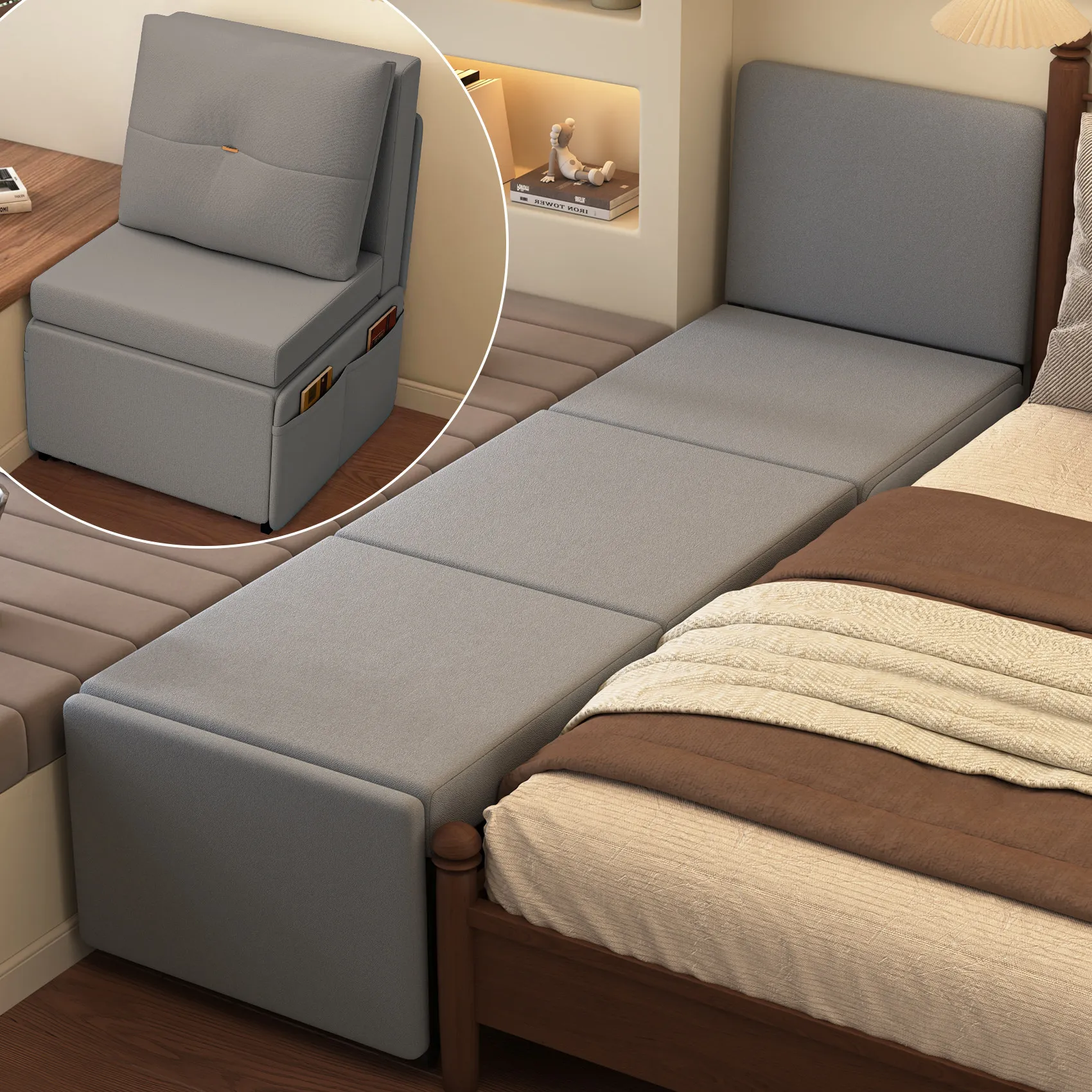bedside widening folding splicing bed bay window widening artifact adults can sleep soft bag side extension folding bed splicing