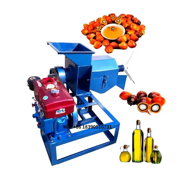 

500 Kg/hSmall Home Use Palm Fruit Screw Oil Processing Red Palm Oil Commercial Press Machine