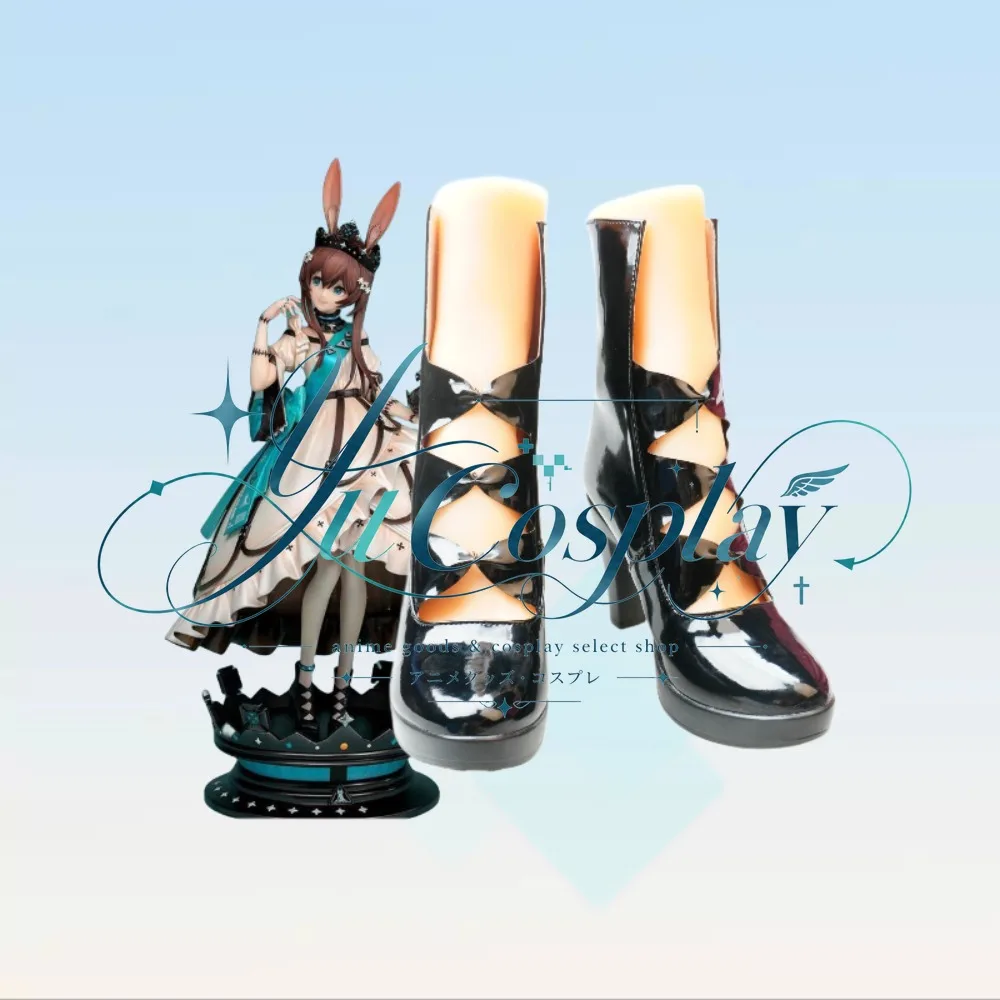 Game Arknights Amiya Dreamland Version Cosplay Shoes Custom Figure Style Boots Anime Convention