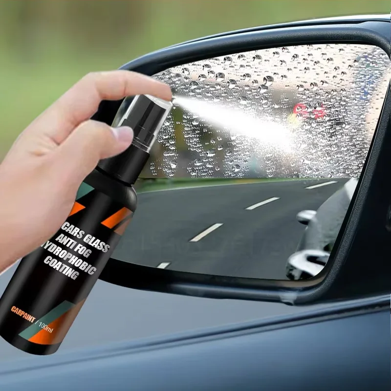 Spray repelente al agua para coche, revestimiento antilluvia para coches, vidrio hidrofóbico, antilluvia, líquido para parabrisas, espejo, repelente al agua