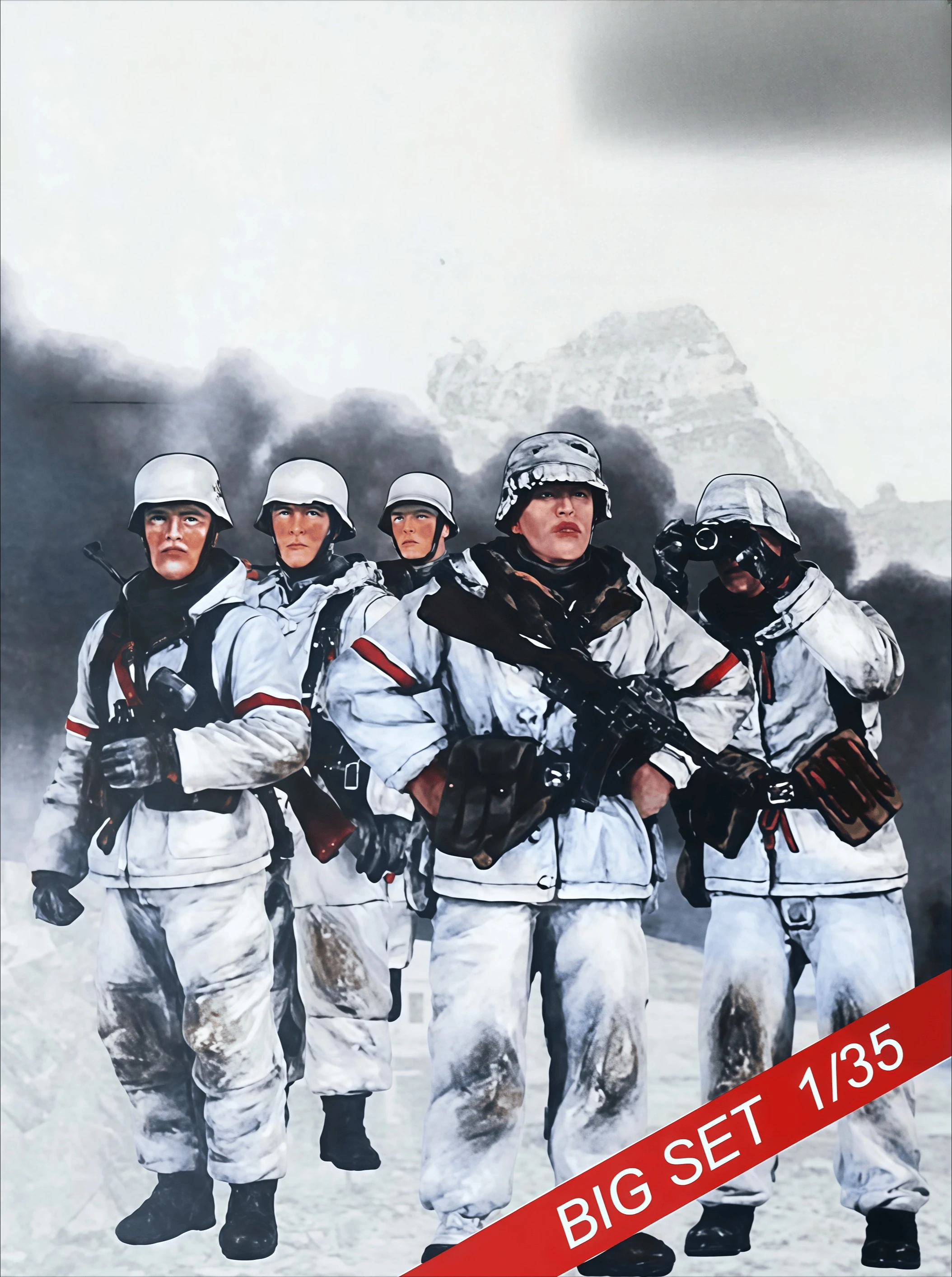 

1: 35 Resin Model Kit GK, Winter Soldier 5-person Kit, Unpainted, Needs To Be Assembled