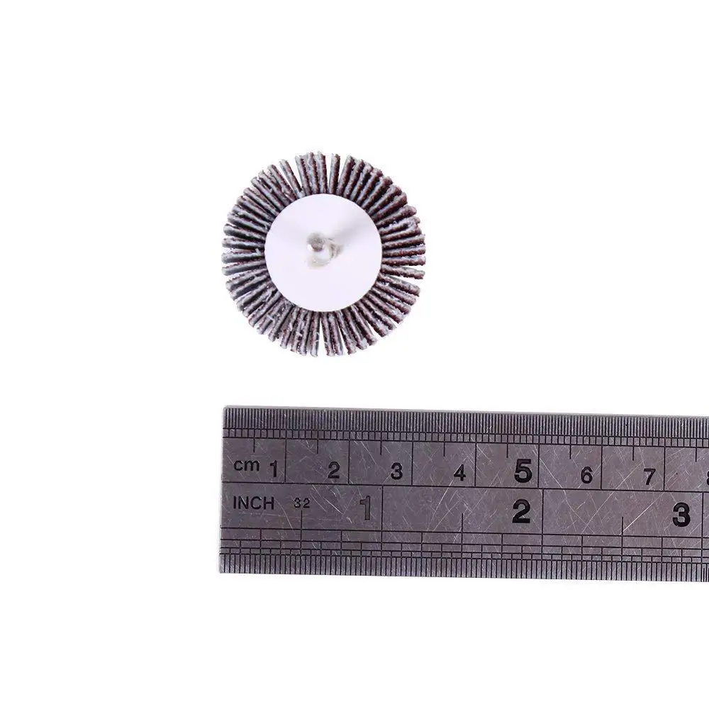 Levigatrice abrasiva a lamella da 10 pezzi, grana 80, gambo da 1/8 di pollice per trapano, molatura, lucidatura, molle abrasive, utensile rotante