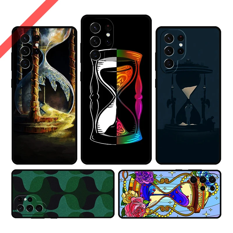 Hourglass Phone Case For Samsung Galaxy S20 FE S21 S10 S23 Plus S24 S22 Ultra Coque Note20 Note10 S9 S8 Cover Capa