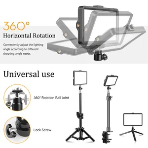 Dimmable Led Video Fill Light for Photography, Selfie Lamp, Live Stream, Photo Studio, No Tripod, 6 10 Main Ring Light Sales with Tripod - №5