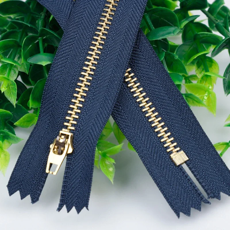 20 sets Metal zippers for Sewing and optional with matched jeans buttons Head Closed-end Trousers Placket For DIY bulk clothing