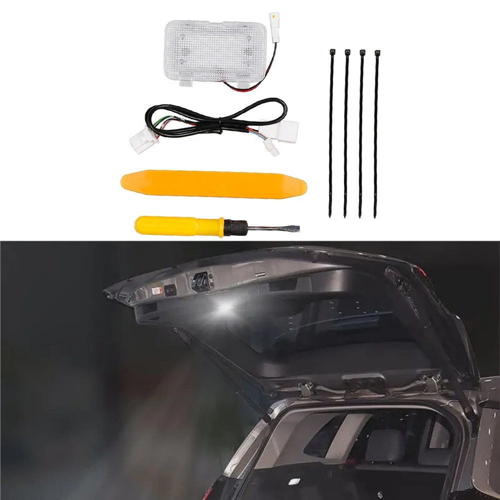 Car Rear LED Tailgate Light Modification Kit Specifically For Toyota RAV4 2026 (The Light Replaces The Trunk Lock Plate)
