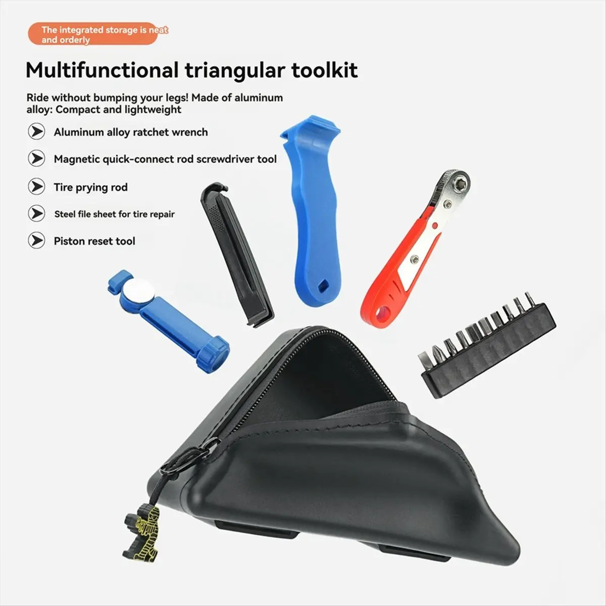 

(ABHW) Bike Tool Triangle Bag Bike Brake Tool Set for mountain / road bikes Folding Bicycle Repair Tool