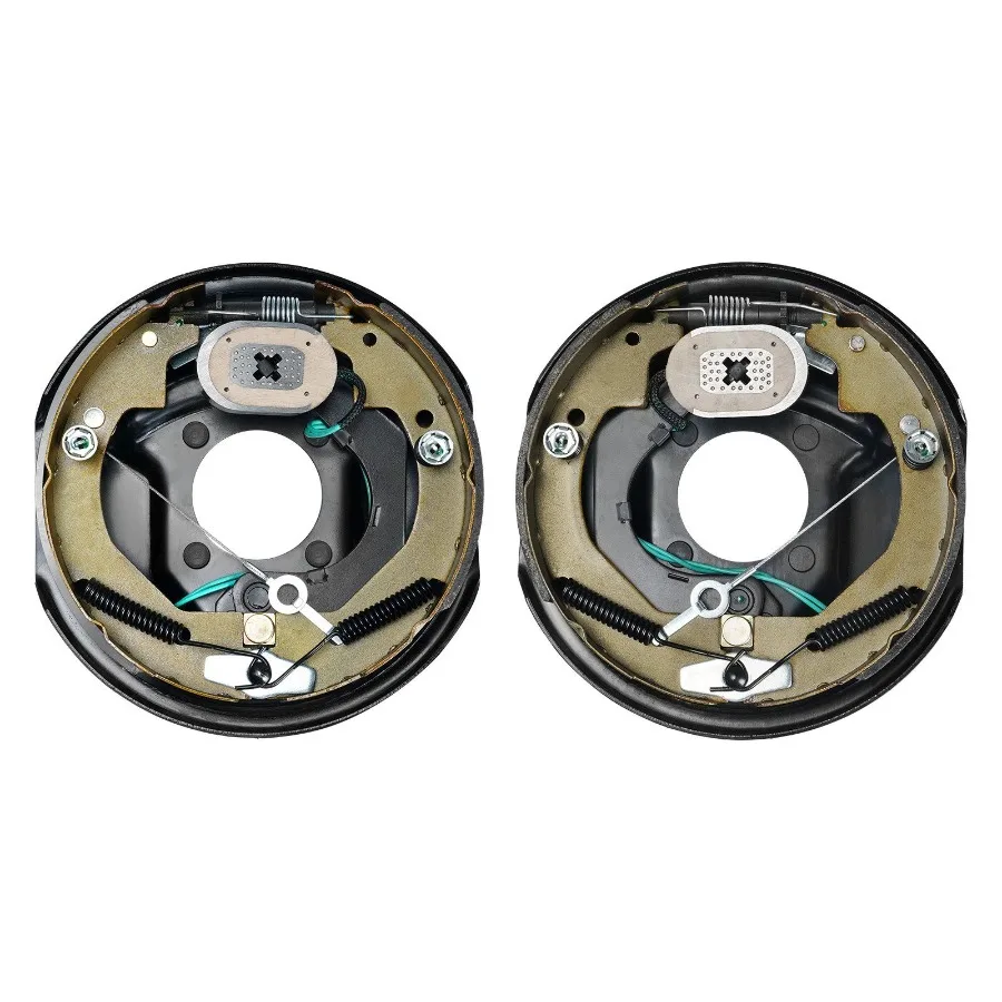 

Electric Trailer Brake Assembly 10 x 2.25 1 Pair SelfAdjusting Electric Brakes Kit for 3500 lbs Axle 4Hole Mounting Backing Pl