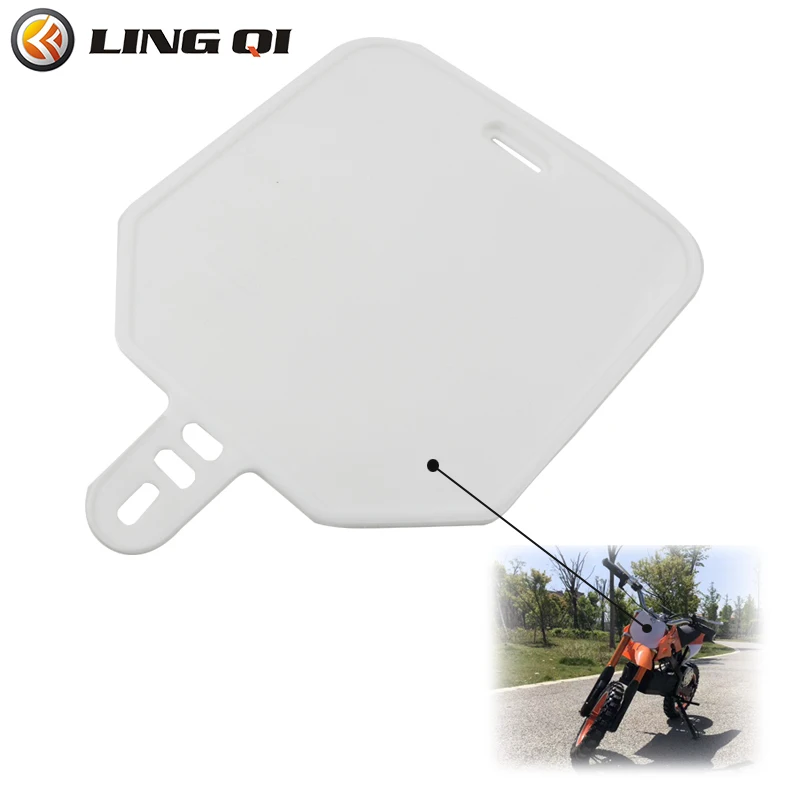 LING QI Motorcross Number Plate Fit to Apollo Orion Plastics Front Number Plate For Apollo Orion 90 100 110 125cc Motorcycle