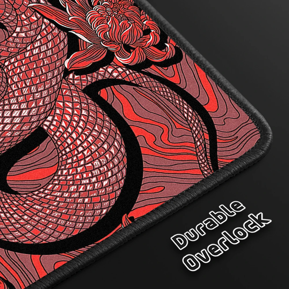 Snake E-Sports Mouse Pad Ultrafine Surface Gaming Mousepad 45x40CM Speed Mouse Mat High Elastic Non-slip Bottom Keyboard Pads