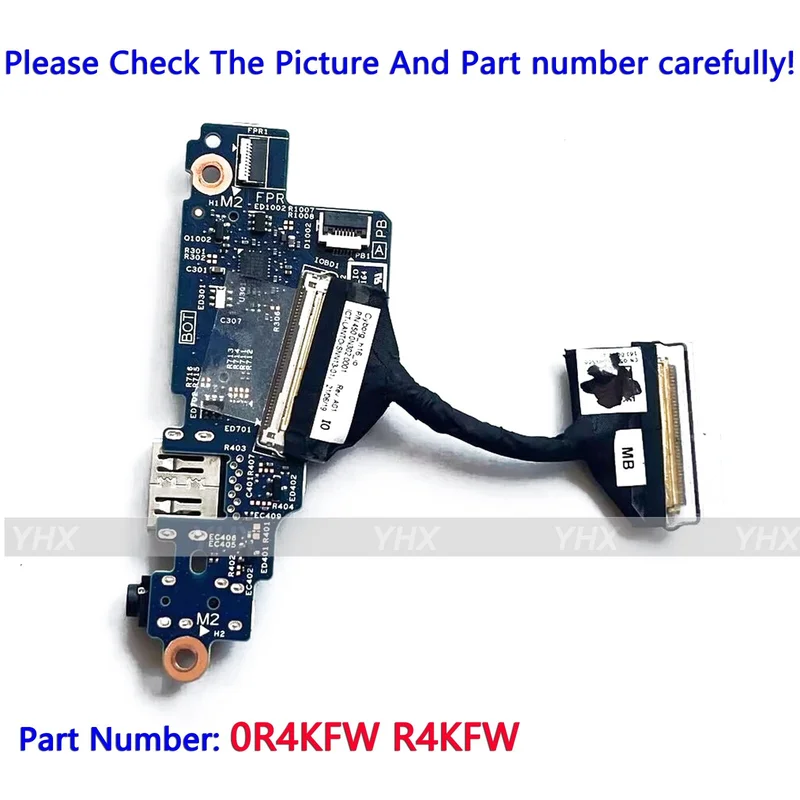 GYX جديد USB الصوت SD بطاقة Rearder IO مجلس لديل انسبايرون 16Plus 7610 R4KFW.