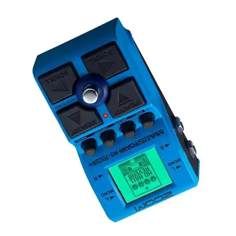 MultiStomp Chorus/Delay/Reverb Effects Pedal Zoom MS-70CDR+ with 140+ guitar and bass effects for musicians