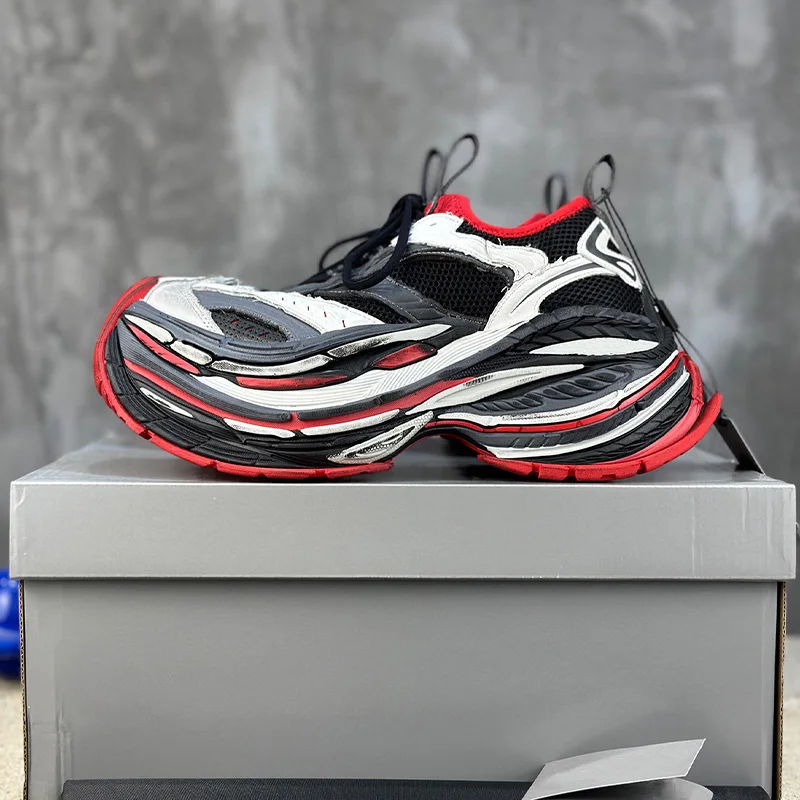 

Мужские массивные кроссовки 10XL, обувь с многослойной подошвой, повседневные кроссовки из сетки, обувь с высоким рейтингом, дизайнерская обувь класса люкс