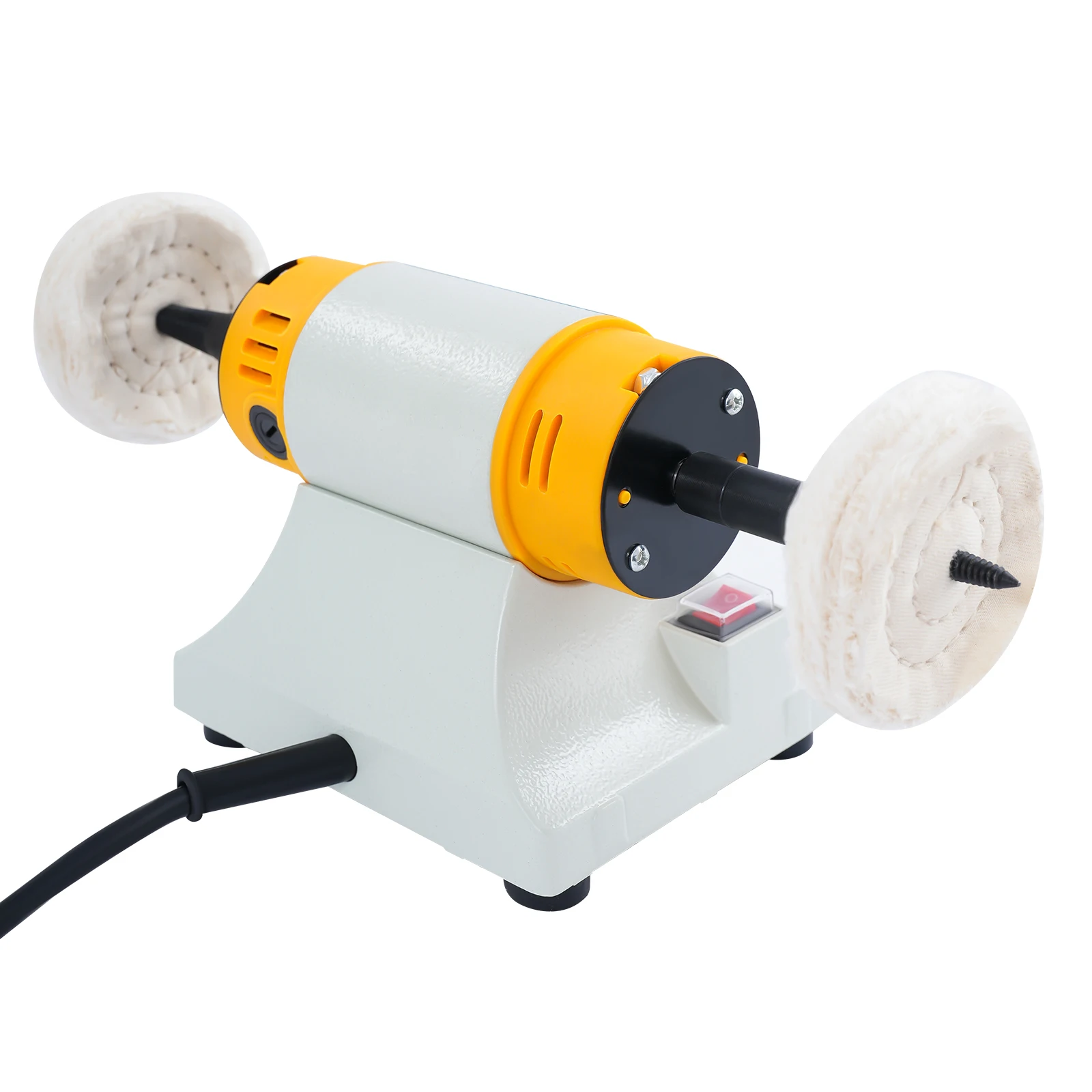 Tabletop Polishing Machine 320W Motor Corded Electric Adjustable Speed 800-10000RPM for DIY Grinding