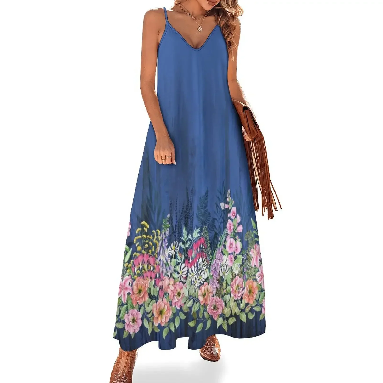 

Le sacre du printemps - a spring-like floral border Sleeveless Dress Party dresses cocktail dresses Dress