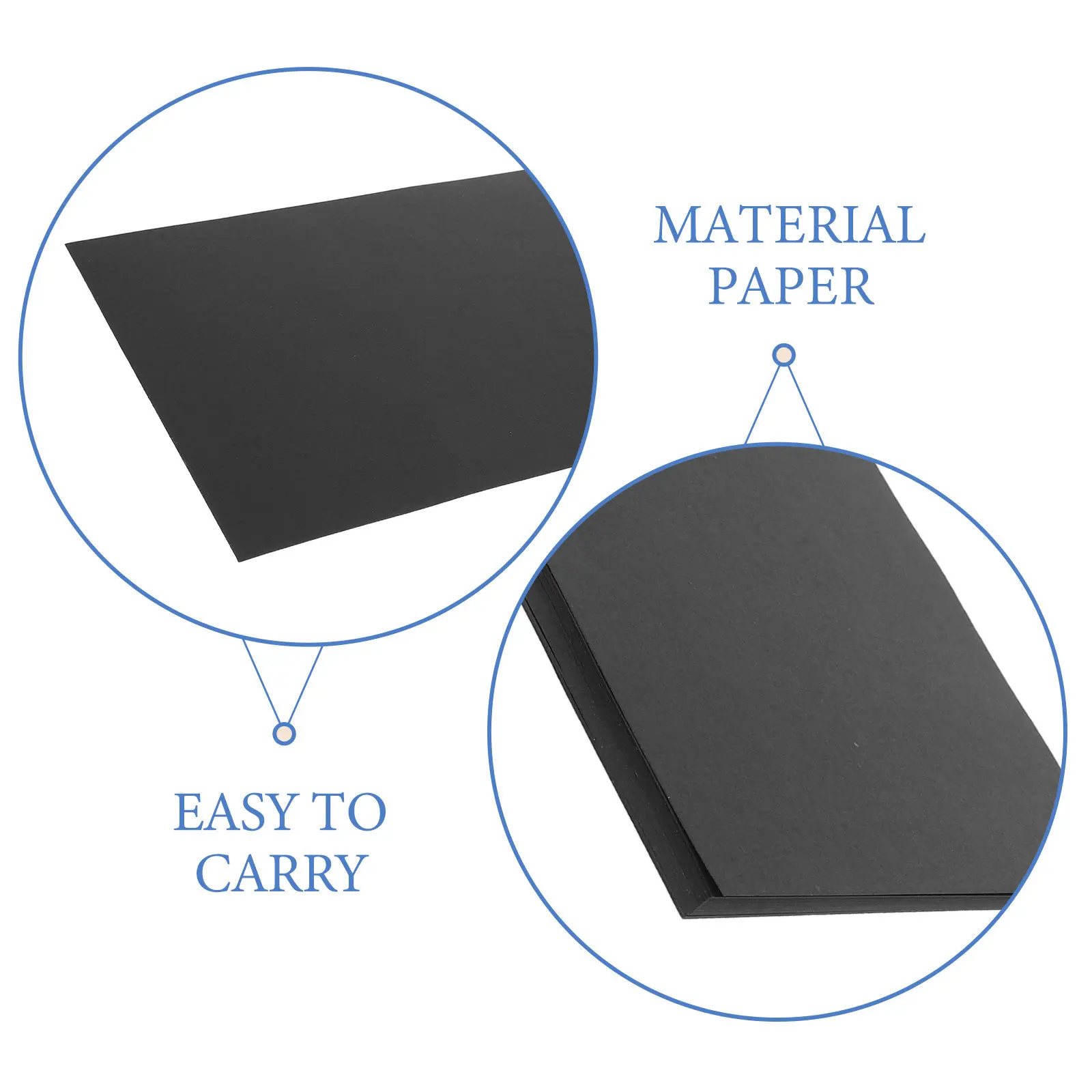 70Pcs Black Cardstock 8.5x11 180Gsm Thick Card Stock Paper for Printing Invitations Greeting Cards Scrapbooking DIY Crafts