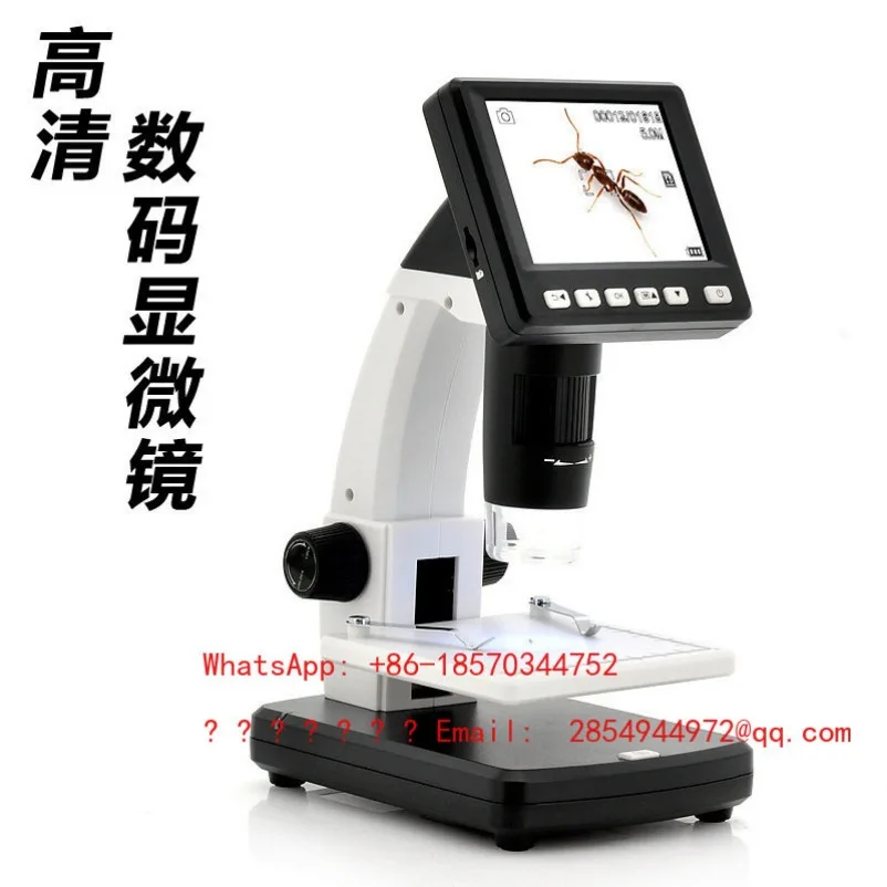 Portable 5 Million Electron Microscope 600x Desktop Magnifying Glass Mainboard Screen Maintenance with Measurement
