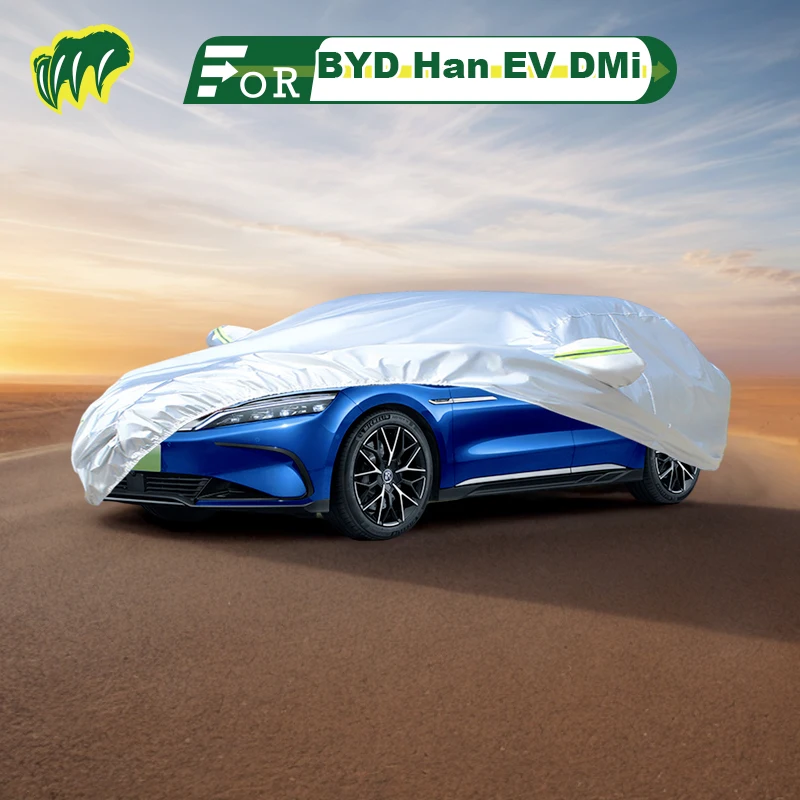 

For BYD Han EV DMI Hatchback Car Cover Waterproof Outdoor Cover Sun Rain Protection with Lock and Zipper Door