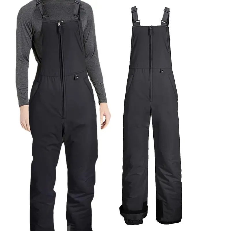 Insulated Ski Pants Overalls Ripstop Warm Insulated Snowboard Overalls Comfortable Snow Bibs Ski Pants For Men & Women S-4XL