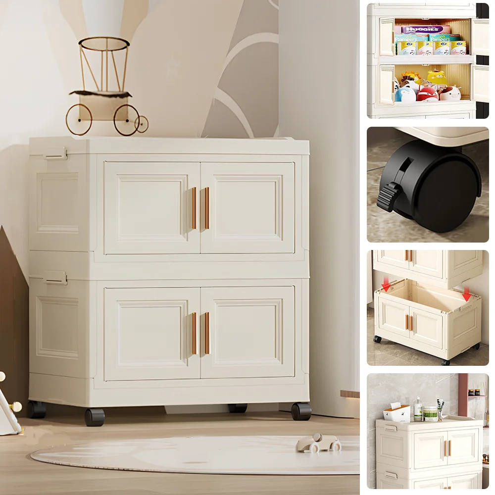 متعددة الوظائف خزانة قابلة للطي الغبار خزانة أشتات خزانة خزانة منظم خزانة صندوق تخزين