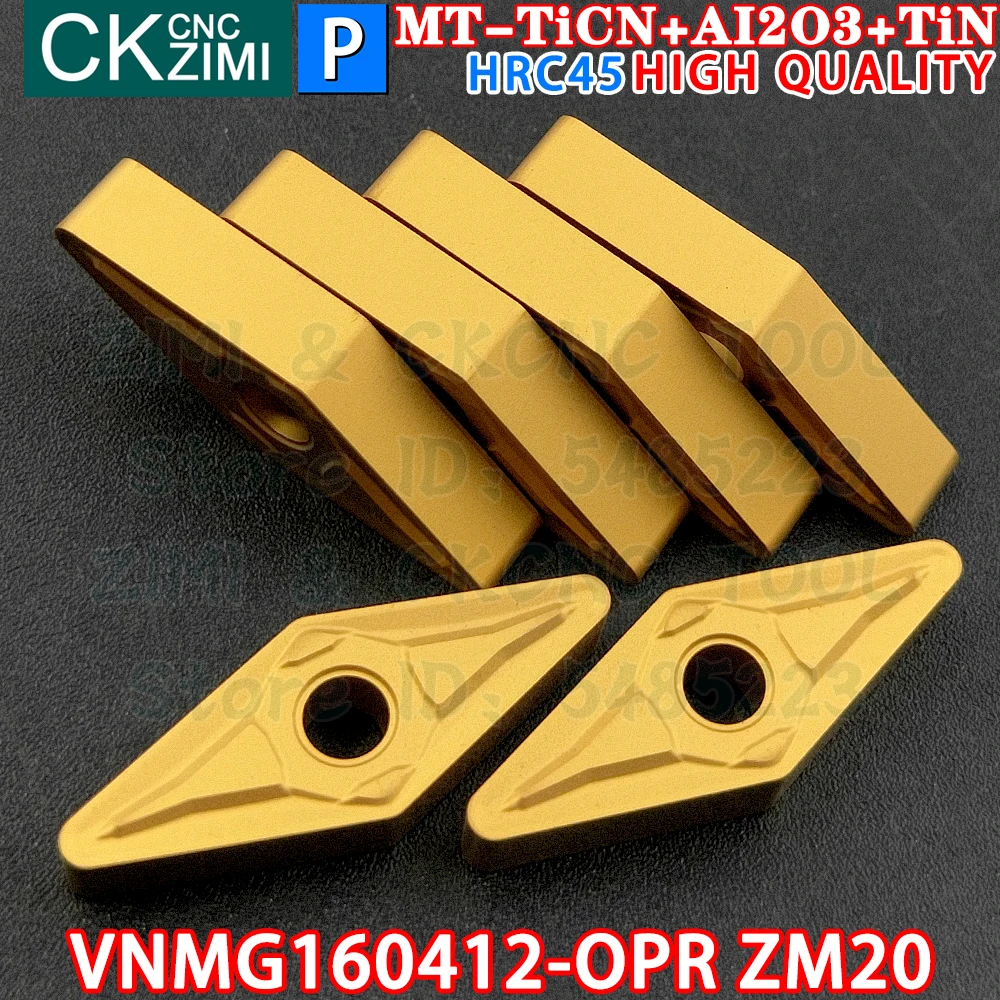 

VNMG160412-OPR ZM20 VNMG 160412 OPR Carbide Inserts External Turning Inserts Tool CNC Mechanical metal lathe tools cutting tools