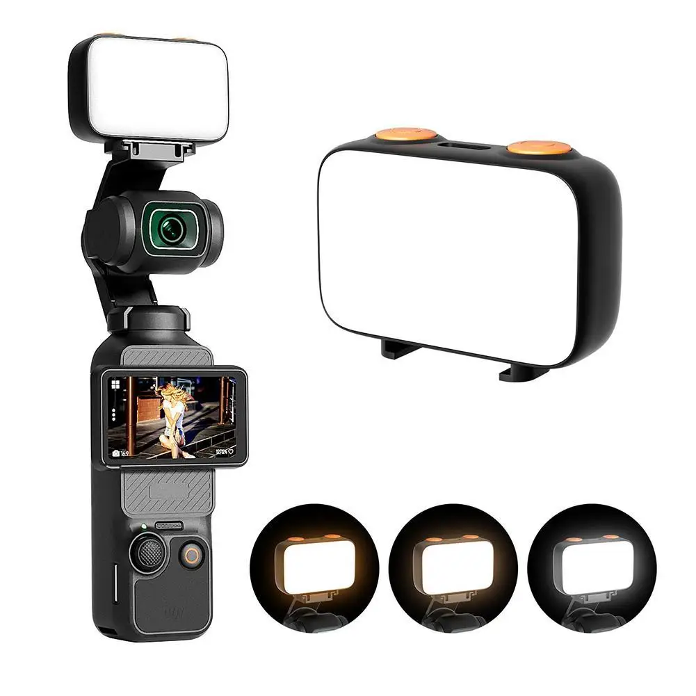 لـ dji Pocket3 Fill Light 40 LEDs Selfie Light Expansion Light لكاميرا Osmo Action ملحقات الإضاءة الصغيرة #4