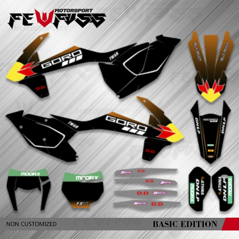 

Fewfuss For KTM EXC EXC-F 2017 2018 2019 SX SXF 2016 2017 2018 Graphics Decals Stickers Number Name Custom