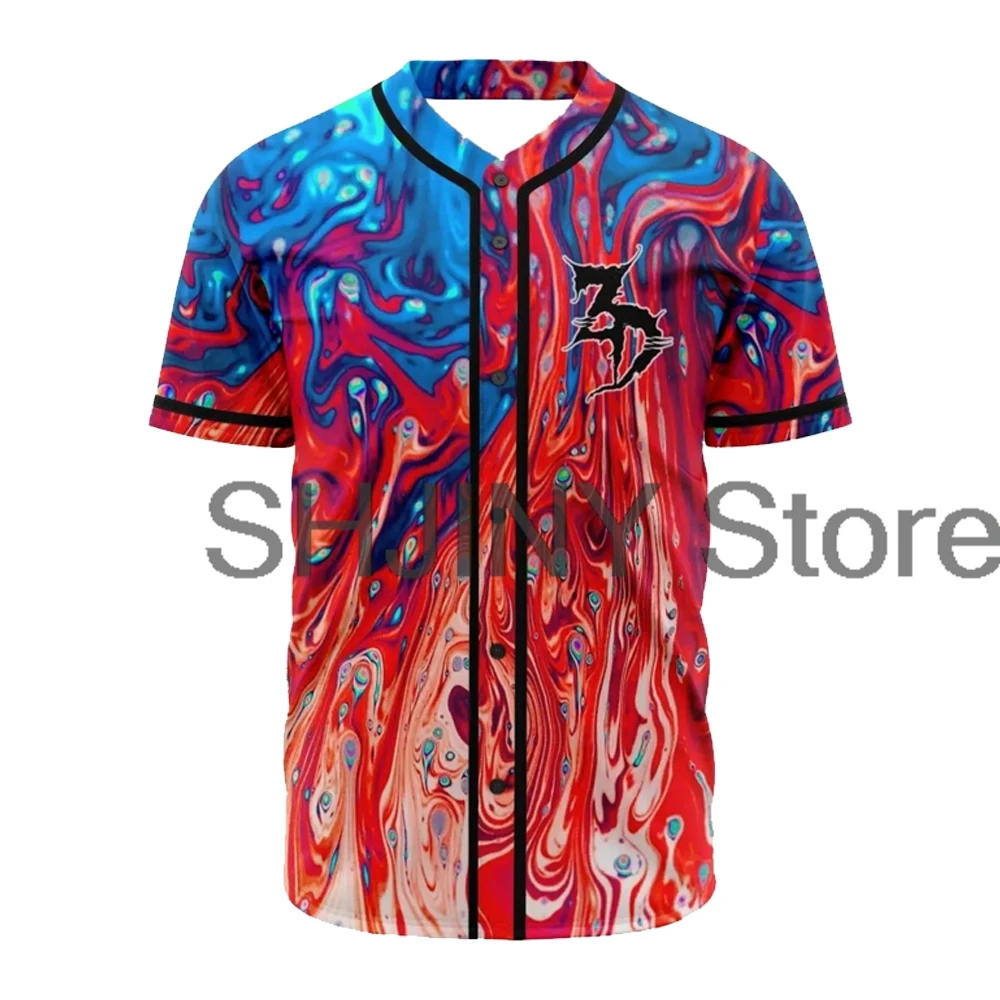 Zeds Dead Jersey Baseball Jacket Shirts Short Sleeve Button-up Tee Women Men Streetwear Tops Fashion Clothes