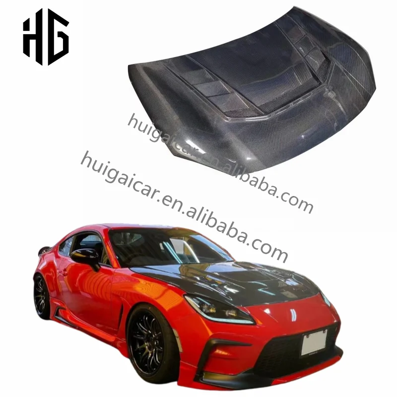 

Car Parts Carbon Fiber Front Bumper Engine Hood Bonnet for Toyota GT86 Subaru BRZ 2013-2019 GR86 Engine Hood Covers