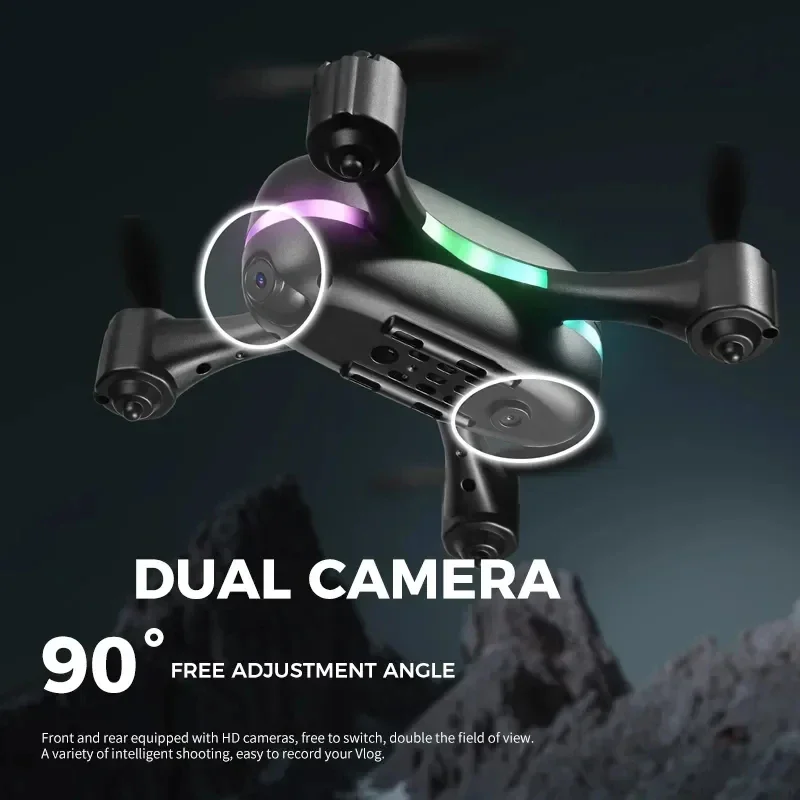 H28 Mini RC Drone Profesional Dual HD Camera Wifi Photography Fpv Profesional Quadcopter Optical Flow Drones Gifts Boys Toys