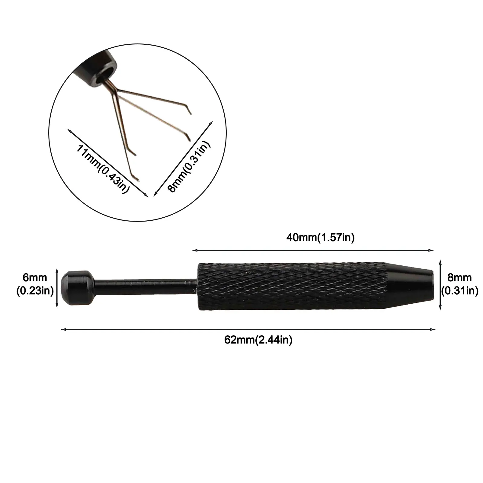 1 Pcs 4 Claw Pick Up Tool Electronic Component Grabber Gems Prong Chip Gripper Tweezer Stainless Steel Chip Gripper