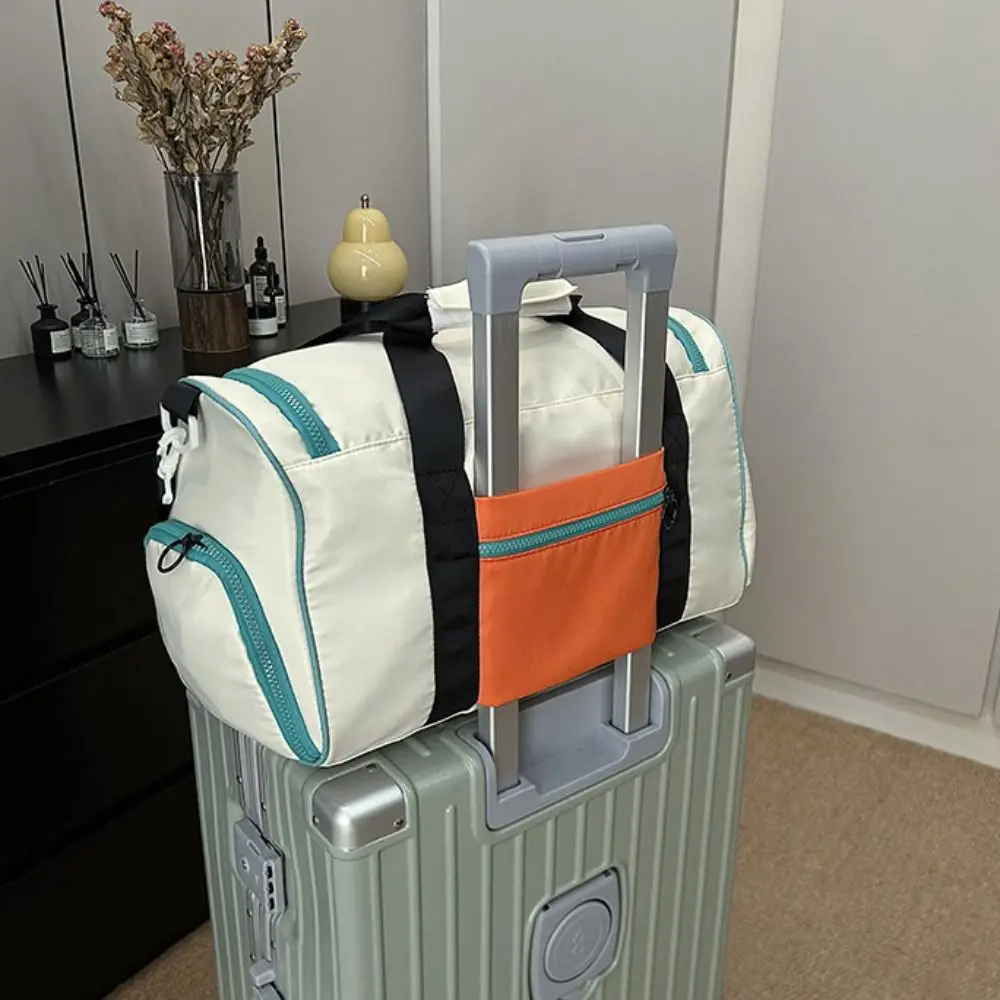 النايلون الكرتون السفر القماش الخشن حقيبة الرطب الجاف فصل Crossbody المرأة اللياقة البدنية حقيبة يد المحمولة متعددة جيب حقيبة أمتعة السفر #2