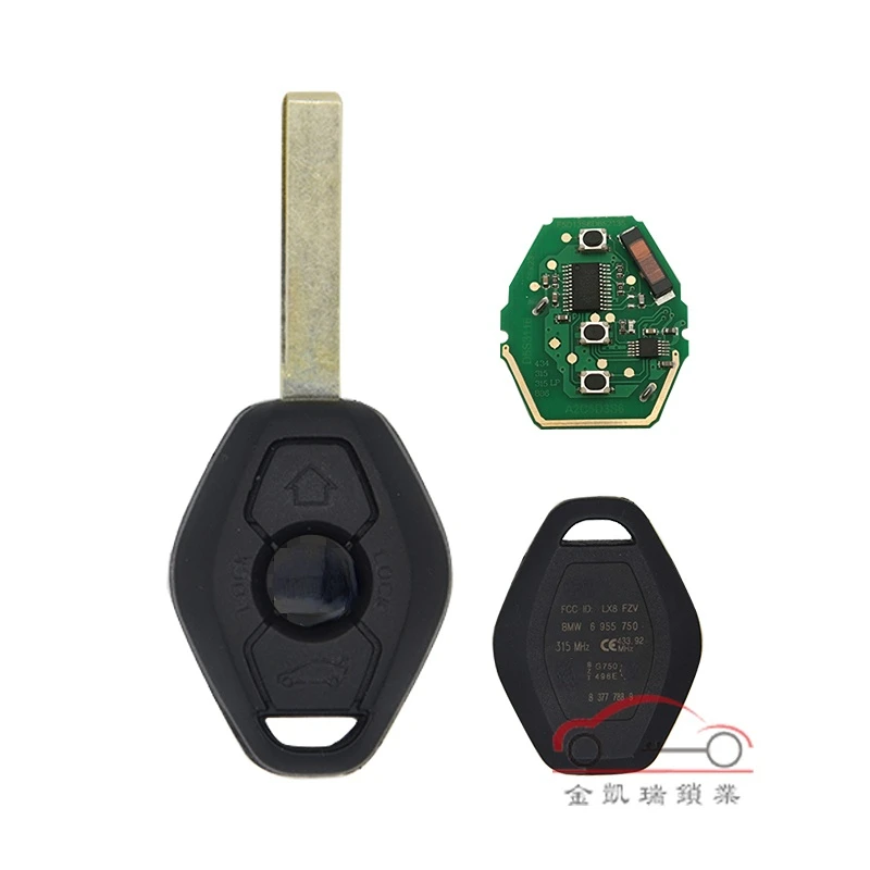 1Pc for the old BMW X5 x3/3 series 5 series EWS/CSA2 car straight board remote control integrated chip key