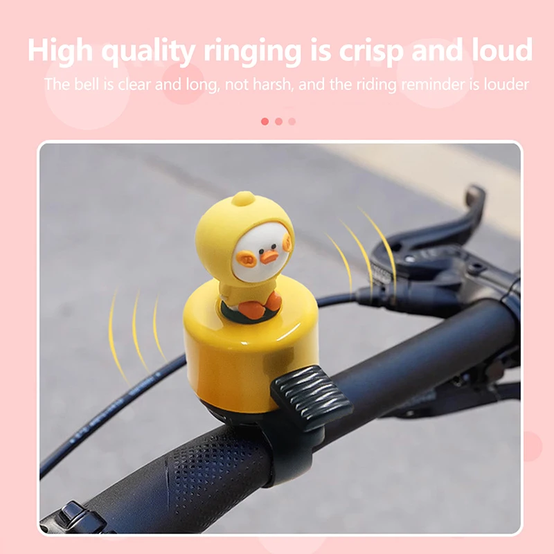 Cartoon Children's Bicycle Bell High Sound Creative Bike Balance Mountain Car Handlebar Horn Loud Stroller Decoration Accessory