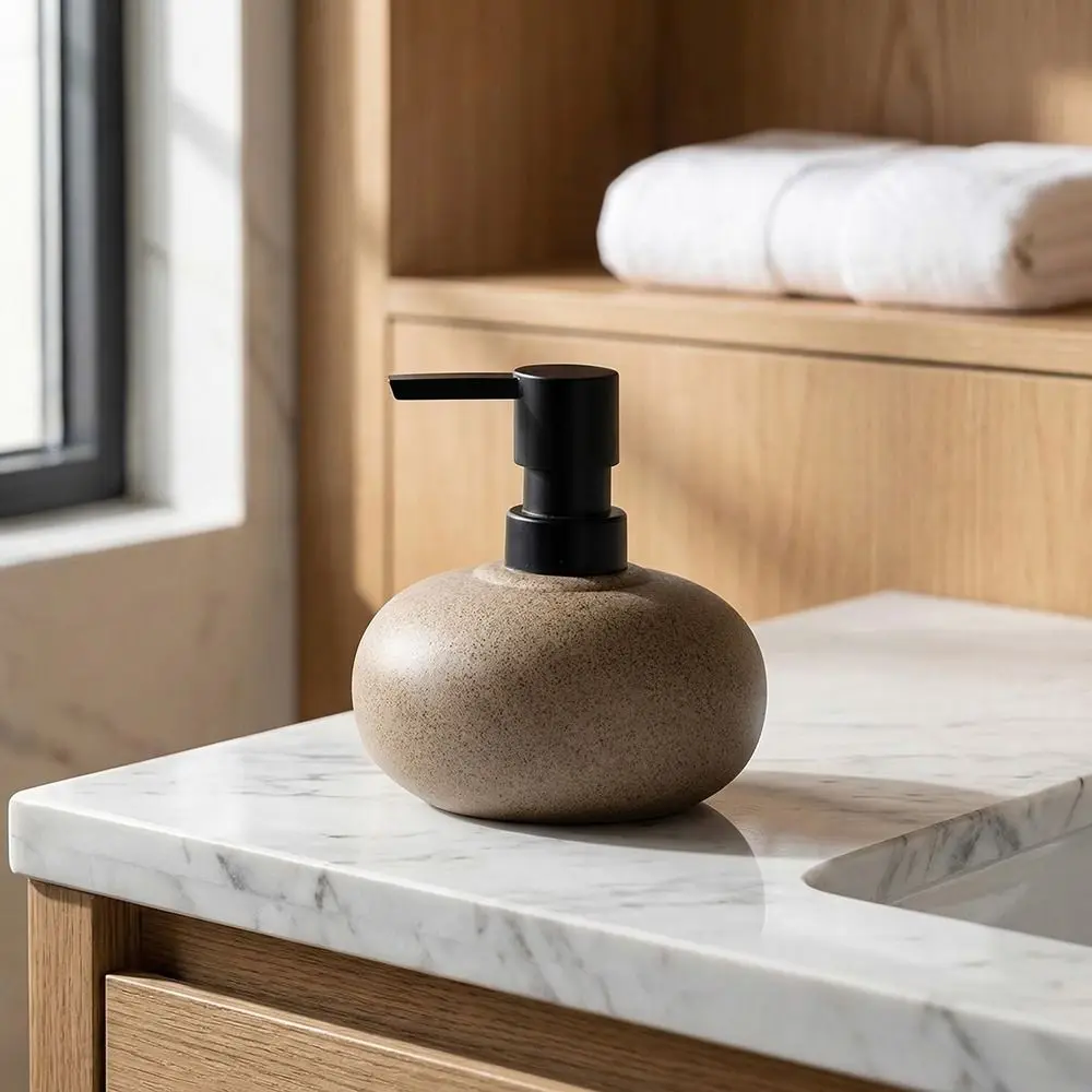

Флакон для мыла с текстурой камня, керамический, под грубую керамику, винтажный, в скандинавском стиле, для лосьона, для дома и отелей