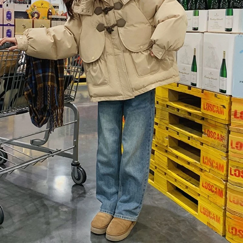 

Хлопковая одежда, женская зима 2025, новая свободная короткая хлопковая одежда, утолщенная