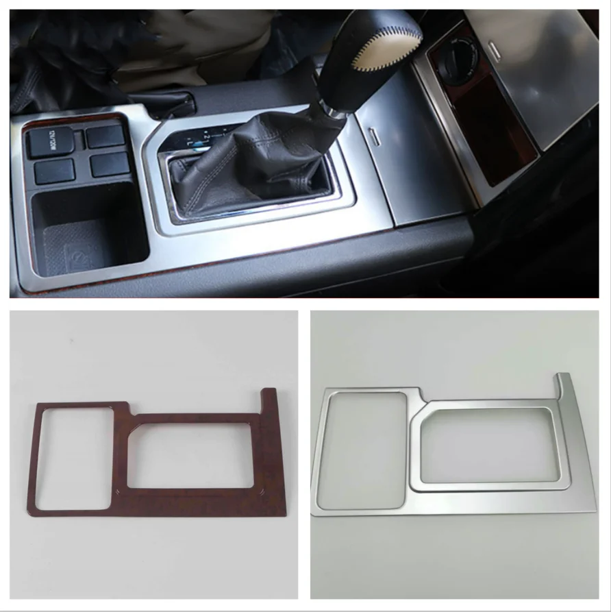 

For Toyota Land Cruiser Prado 150 2010-2017 Interior Accessories Transmission Shift Stalls Gear Frame Cover Trim ABS Chrome