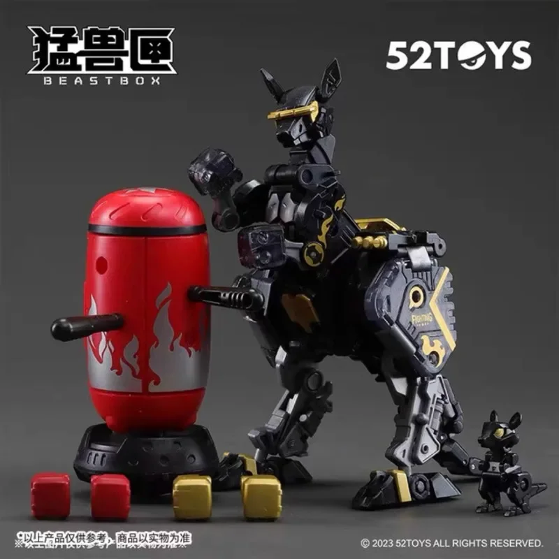 In Stock 52TOYS Transformation BEASTBOX BB35RS BB-35RS REALSTEEL Black Kangaroo Robots Animal Action Figure Collectible Toys