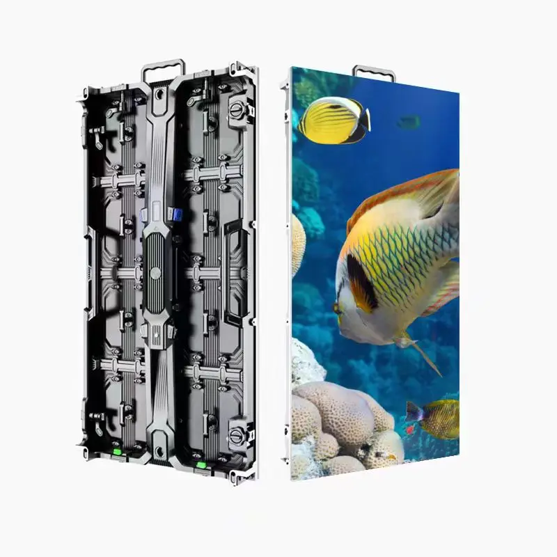 ลดราคาให้เช่าจอ LED ใหม่ สำหรับใช้งานกลางแจ้ง P3.91 P4.81 จอ LED ขนาด 500x1000 มม. 500x500 มม. ผนังวิดีโอ