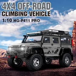 1/10 HG–P411 Rc 4x4 off-road climbing vehicle Painted Finished RC Crawler Car Differential Lock Remote Control Car Model