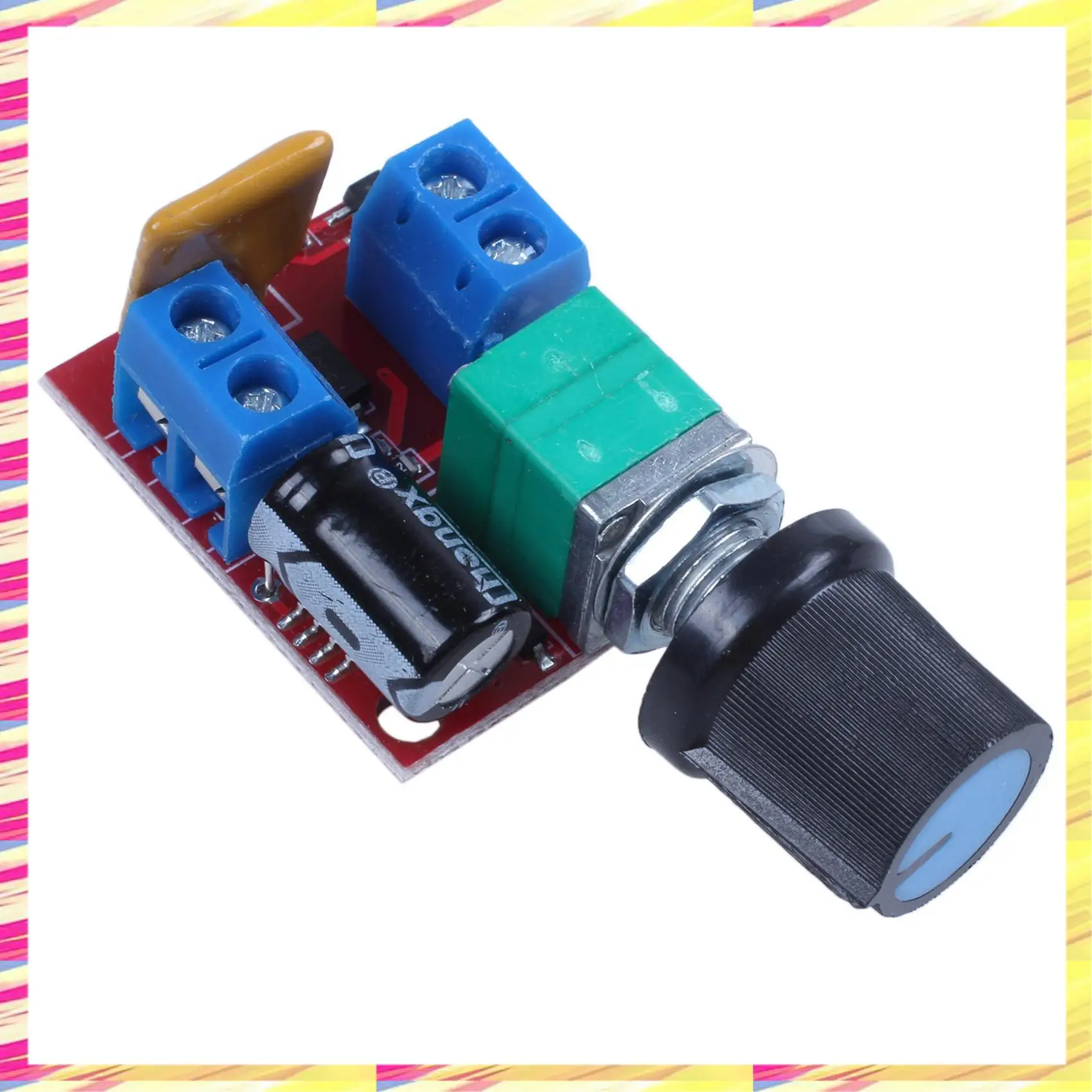 ABJJ 2X 미니 DC 모터 PWM 속도 컨트롤러 3V 6V 12V 24V 35VDC 90W 5A DC 모터 속도 제어 스위치 LED 디머