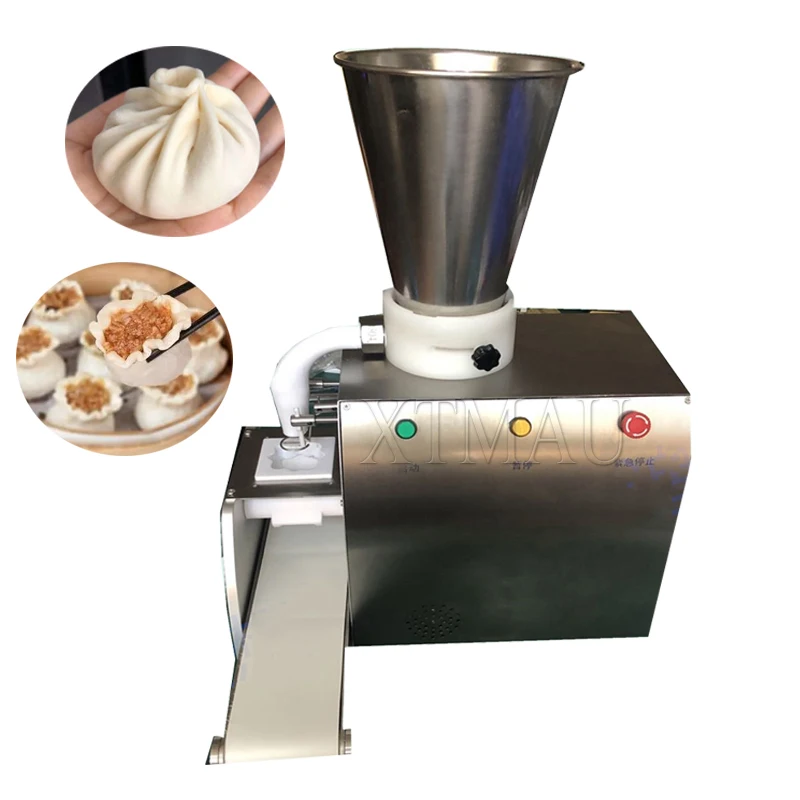 Semi Automatic Steamed Pork Dumplings Momo Making Forming Machine Xiaolong Charter Machine