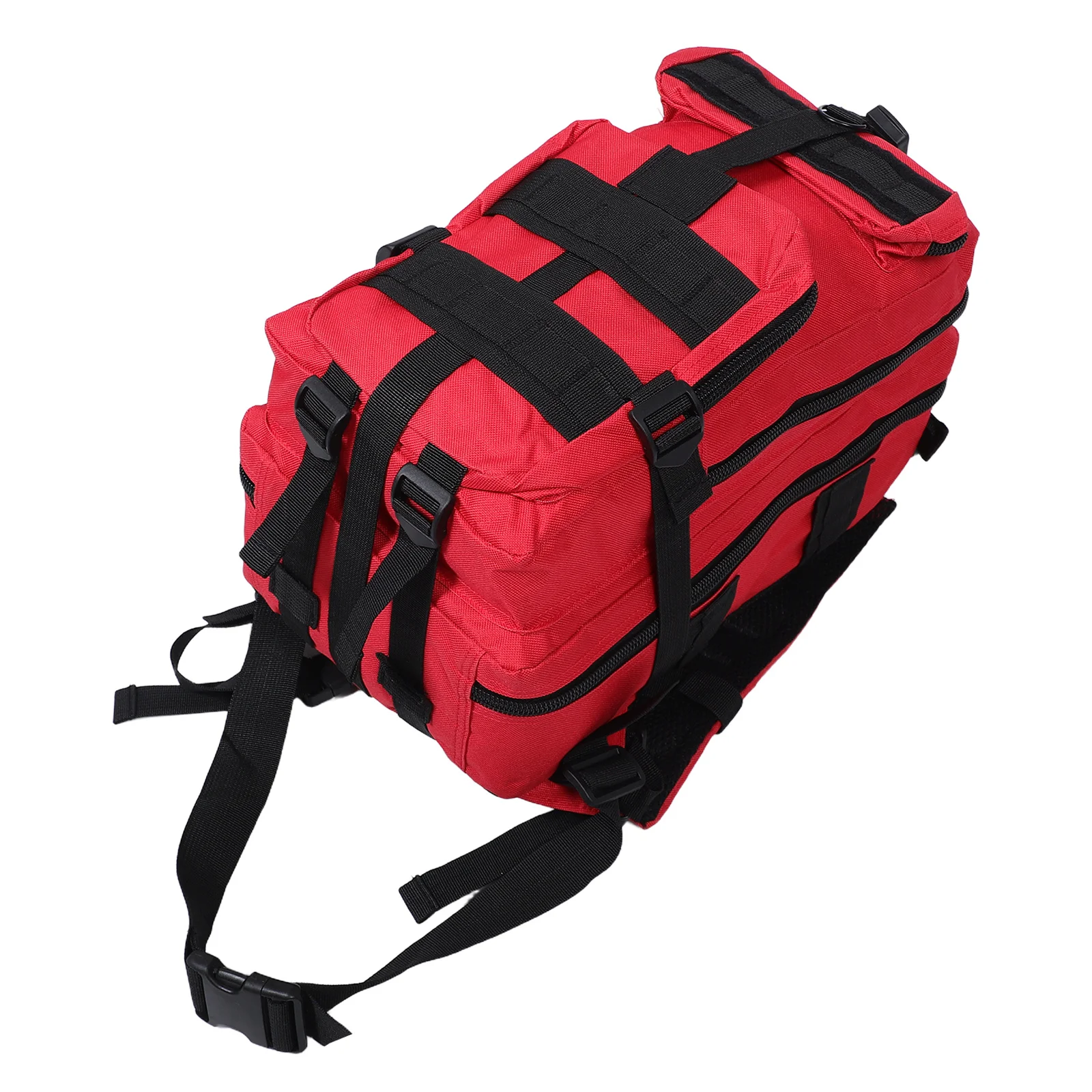 

Outdoor Tactical Backpack Large Capacity Red Oxford Cloth Camping Hiking Mountaineering Rucksack for Travelling Cycling