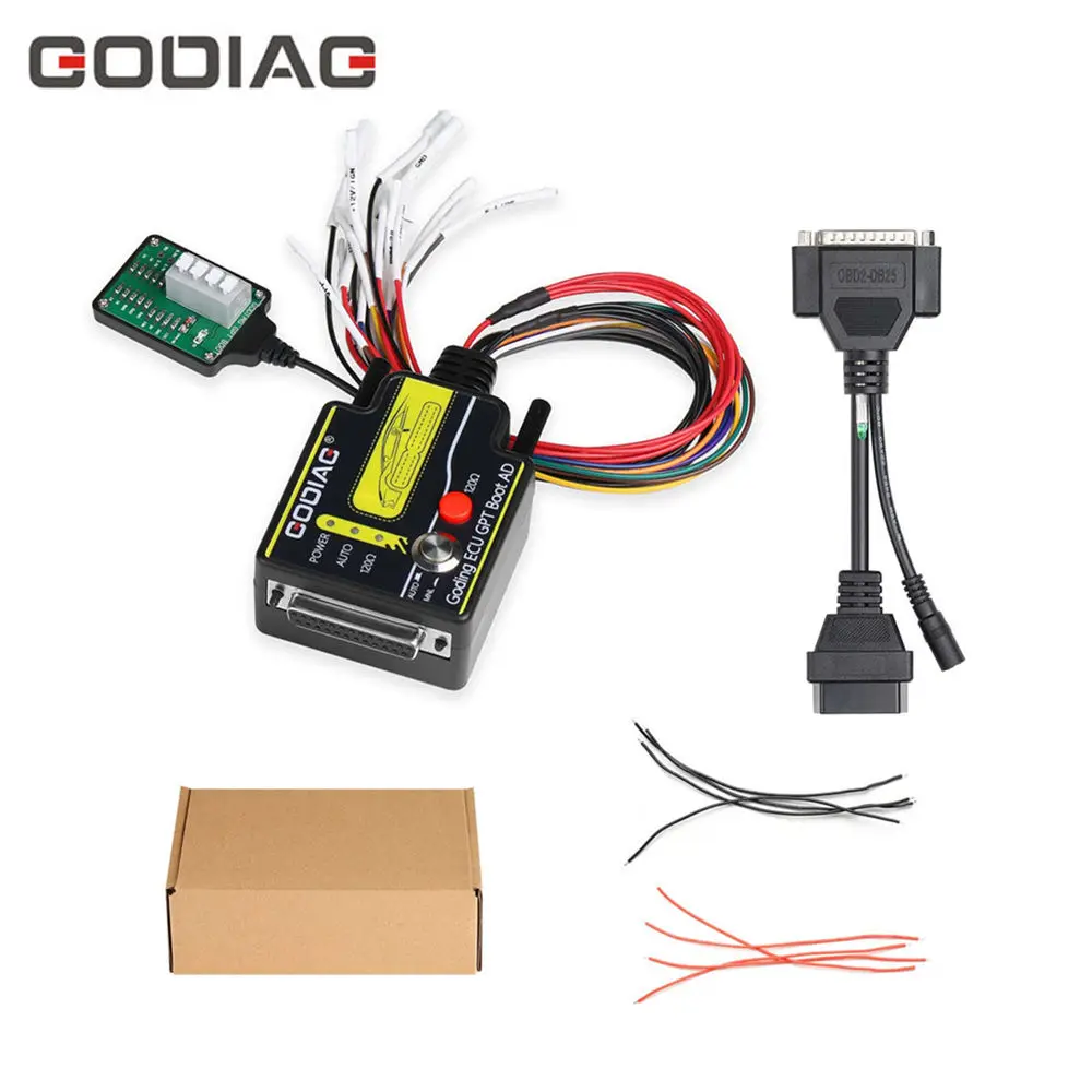 GODIAG ECU GPT Boot ECU Connector for ECU Reading Writing No Need Disassembly Compatible with J2534/Openport/foxFlash