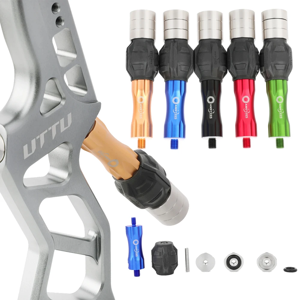 

Archery Bow Grip Vibration Dampener 5/16" Thread Recurve Compound Bow Stabilizer Shock Absorbing Shooting Hunting Target Acc