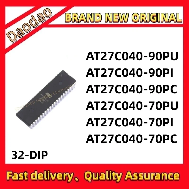 AT27C040-90PU AT27C040-90PI AT27C040-90PC AT27C040-70PU AT27C040-70PI AT27C040-70PC AT27C040 IC Chip DIP-32