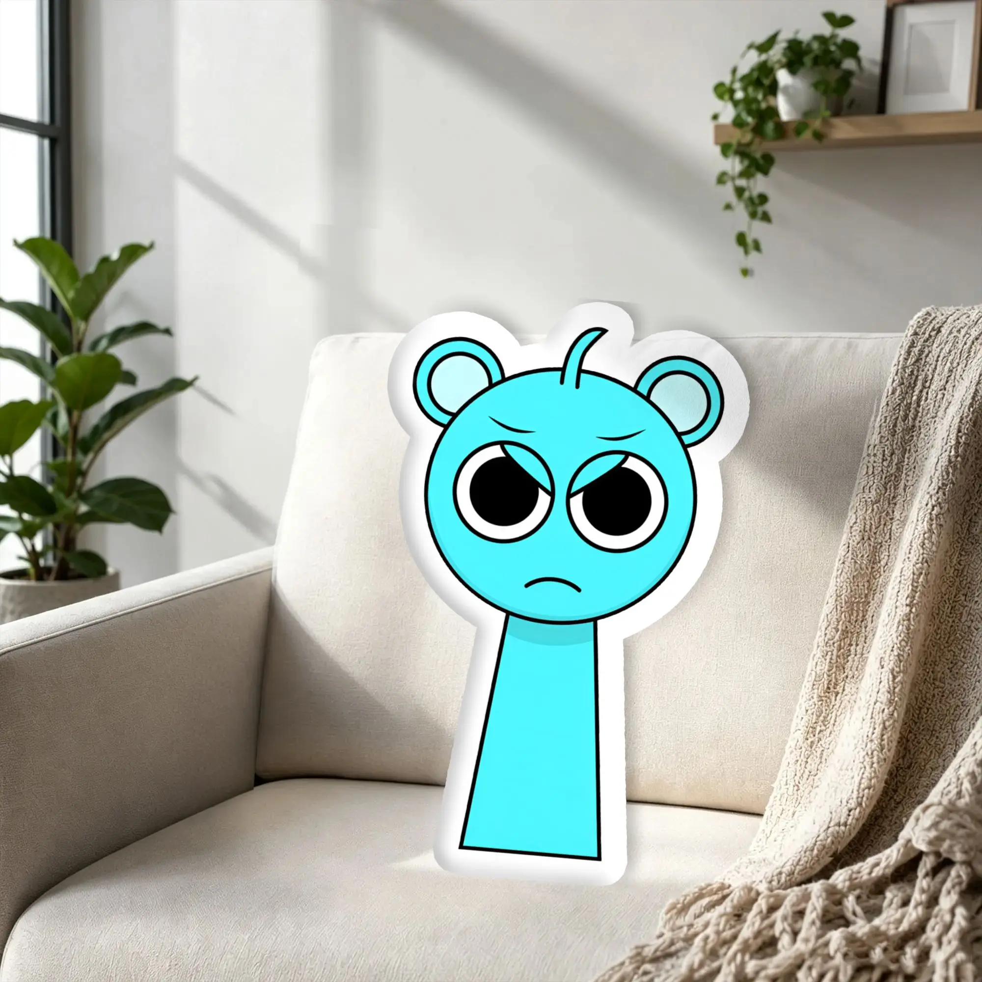 Customized Super Funny S-Sprunkies Hot Comic Throw Pillows Soft Cartoon Plush Cushions for Bed Sofa Decoration Home